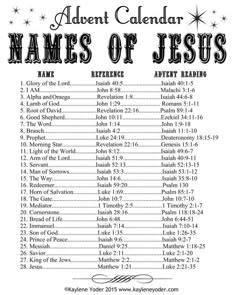 the names of jesus on a white background