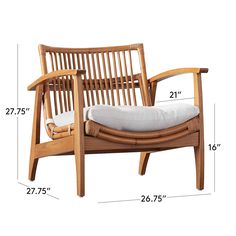 Noelie Rattan Lounge Chair with White Cushion + Reviews | CB2 White Wood Furniture, Tufted Furniture, White Accent Chair, Rattan Lounge Chair, Walnut Furniture, Condo Decorating, Black Cushions, White Cushions, Rattan Chair