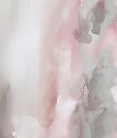 an abstract painting with pink and grey colors