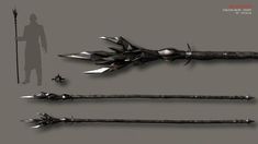 Bo Staff, Fantasy Ideas, Magical Items, Samurai Art, Sharp Objects, Swords, Concept Art, Quick Saves, Art