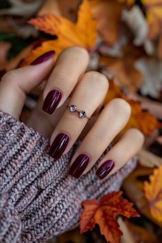 Moody Nails, Autumn Fall Nails, November Nails Colors, Nagellack Trends, November Nails, Nail Color Trends, Fall Nail Trends, Fall Gel Nails