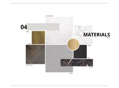 an image of materials in different colors and sizes