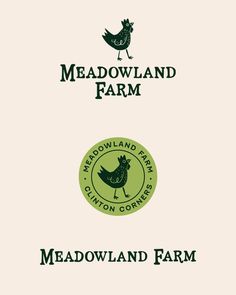 the logo for meadowland farm and meadowland farm