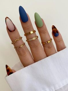 Spring Matte Nail 2024 | Gel, Colors, Designs, and More Cute Nails For Fall, Matte Nails Design, Classy Nails, Funky Nails, Fall Nail Designs, French Tip Nails, Dope Nails, Manicure E Pedicure, Matte Nails