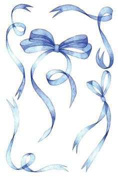 watercolor drawing, set of transparent ribbons and bows in pink color. holiday decoration collection Painting Ribbons And Bows, Bows And Ribbons, Ribbon Drawing Reference, Ribbon Design Ideas, How To Draw A Ribbon, Bow Illustration Ribbon, Ribbon Art Drawing, Ribbon Border Design, April Tattoo Ideas