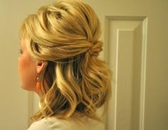 thesmallthingsblog.com Mother Of The Bride Shoulder Length Hairstyles, Half Updos For Medium Length Hair Wedding, Partial Updos For Short Hair, Half Up Half Down Mother Of Bride Hair, Short Updo, Mob Hair, Mob Style, Partial Updo, Sangeet Night