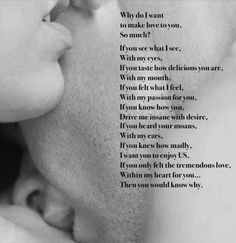 a man kissing a woman's forehead with the words, why do you want to make