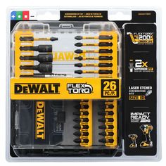 dew flex tools 25 piece screwdriver set