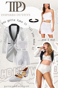 Taylor Swift's I can do it with a broken heart white sparkly outfit for the Eras Tour I Can Do It With A Broken Outfit, Taylor Swift Concert Outfit White Boots, White Taylor Swift Outfit, Ttpd Concert Outfit, Tortured Poets Department Outfits Eras Tour, Taylor 1989 Eras Tour Outfit, Taylor Swift Ttpd Outfits, Eras Tour Outfits Tortured Poets, Eras Tour Outfits Ttpd Ideas