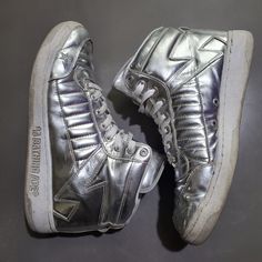 Bape Bapesta 88 High Top Silver. Size 10.5 Bapeta Shoes, Shoes Bape, Bape Shoes, Mens Shoes Sneakers, High Top, High Tops, Men's Shoes, Shoes Sneakers, Size 10