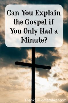 a sign that says can you explain the god if you only had a minute?