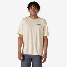 Because this tee is made of organic cotton, it uses 84% less water and creates 16% less CO2 than a conventional cotton T-shirt. Made in a Fair Trade Certified™ factory. | Patagonia Men's CTA Organic T-Shirt in Redtail Rust, Medium - Logo T-Shirts - Organic Cotton/Pfas Loading Icon, 50% Logo, Logo T Shirts, Media Logo, Mens Graphic Tee, Tshirt Logo, Fair Trade, Patagonia, Cotton T Shirt