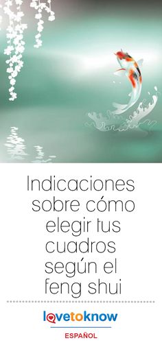 an advertisement with a koi fish in the water, and text that reads indicaciones sob como elgardos se