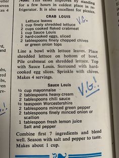 an open book with instructions on how to cook in the kitchen and what to put in it