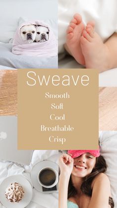 Sweave is smooth, soft, cool, breathable and crisp.