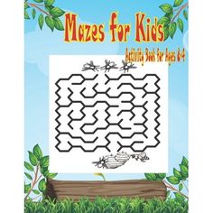 mazes for kids activity book for ages 4 and up