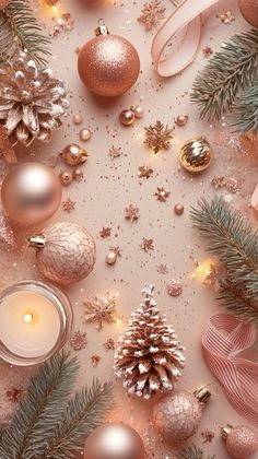 Golden Winter Aesthetic, Christmas Wallpaper For Iphone Aesthetic, Christmas Wallpapers Aesthetic Iphone, Christmas Gold Aesthetic, Gold Christmas Aesthetic Wallpaper, Noel Aesthetic Wallpaper, Christmas Screen Wallpaper, Christmas Phone Backgrounds Aesthetic, Natural Christmas Aesthetic