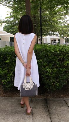 Linen Dress /women's clothing/Summer Dress/ Linen | Etsy White A-line Midi Dress For Summer, White A-line Sleeveless Dress For Day Out, White Sleeveless Linen Sundress, White Sleeveless Sundress, White A-line Sleeveless Dress For Summer, White Linen Sundress For Day Out, White Casual Midi Length Sleeveless Dress, White Casual Midi Sleeveless Dress, White A-line Sundress