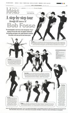 an advertisement for bob fosse's new show, which is being advertised in the