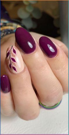 Ongles Gel Violet, Uñas Ideas, September Nails, Fall Gel Nails, Green Nail Designs, Short Nails Art, Fall Nail Art, Short Nail Designs, Fall Nail Colors