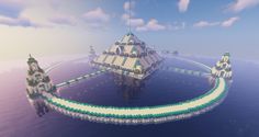 Minecraft Ocean Mega Base, Megabase Ideas Minecraft, Minecraft Ocean Monument Ideas, Ocean Base Minecraft, Minecraft Megabase Ideas, Mega Builds Minecraft, Mega Base Ideas Minecraft, Ocean Monument Base Minecraft