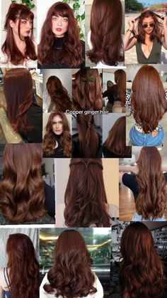 Red Hair Inspo, Ginger Hair Color, Haircuts For Wavy Hair, Hair Dye Colors, Hair Inspiration Color