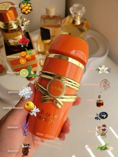 Floral Arab Perfume, Fruity Arab Perfumes, Smell Like Fruit, Arabia Perfume, Herbal Flowers, Fruit Perfumes, Orange Stuff, Perfume Smells, Citrus Perfume