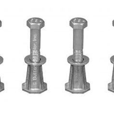 four different types of bolts and nuts