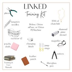 the linked training kit includes glasses, eyeglasses and other items