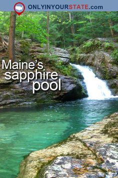 the cover of maine's most stunning short hike, with a waterfall in the background