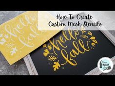 how to create custom mesh stencils