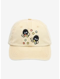 Studio Ghibli Spirited Away Soot Sprites Star Candy Dad Cap Beige Cap, Soot Sprites, Hats Baseball Caps, Star Candy, Hats Baseball, Dad Cap, Dad Caps, Bath House, Cool Fits