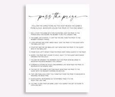 Pass the Prize Baby Shower Game Minimalist Pass the Poem - Etsy Misspelled Words, The Poem, Game Pass, Baby Shower Welcome Sign, Baby Shower Game, Gender Neutral Baby Shower, Baby Shower Signs, Neutral Baby Shower, Neutral Baby