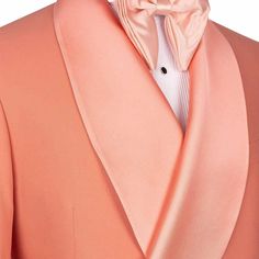 Pink Tuxedo, Satin Shawl, Pink Shawl, Silk Pattern, Fabric Construction, Fabric Silk, Lining Fabric, Coral Pink, Double Breasted