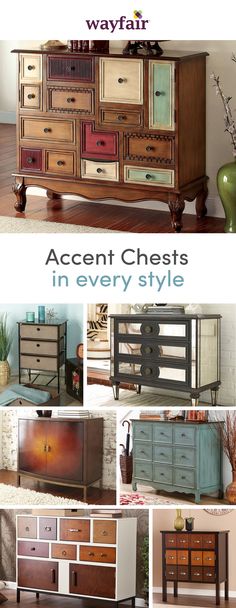 an assortment of dressers in every style