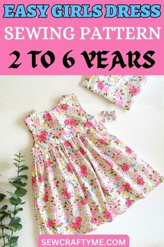 the sewing pattern for this dress is easy to sew