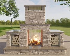 Cholla Fireplace Design DIY Construction Plan - Etsy Air Fryer Tilapia, Fireplace Construction, Fireplace Plans, Outdoor Fireplace Plans, Outdoor Fireplace Kits, Fireplace Patio, Diy Outdoor Fireplace, House Building Ideas, Fireplace Kits