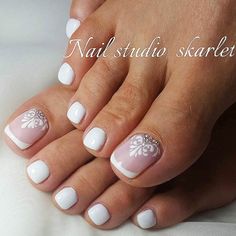 Pedicure Designs, Wedding Nails Design, Nail Art Wedding