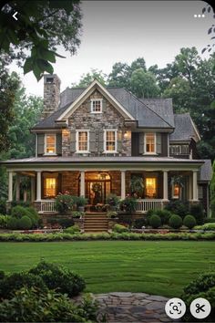 a house that is in the middle of some grass