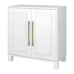 Meyer&Cross Chabot 28 in. White Rectangular Accent Storage Cabinet AC1966 - The Home Depot Visual Clutter, Shelf Office, Accent Storage Cabinet, Office Cabinet, Accent Storage, Charging Stations, Home Office Bedroom, Accent Cabinet, Office Cabinets