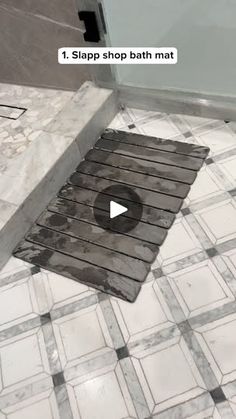 a bathroom floor with a hole in it