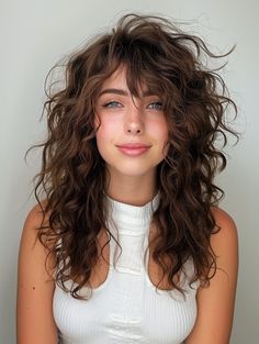 38 Best Long Shag Haircut Ideas: A 2024 Style Guide Shaggy Naturally Wavy Hair, Shaggy Wavy Hair Medium, Medium Naturally Wavy Haircuts, Long Wavy Shag Haircut Side Part, Shag Haircut On Wavy Hair, Long Wavy Shag Haircut With Bangs, Thick Curly Layered Hair, Wavy Long Haircut Layered Hairstyles, Loose Perm With Bangs