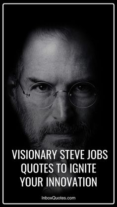 steve jobs quote on black and white photo