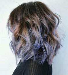 Pastel Hair Ombre, Pastel Purple Hair, Violet Pastel, Purple Highlights, Hair Color Pastel, Hair Color Purple, Balayage Hair Blonde, Hair Color Ideas For Brunettes