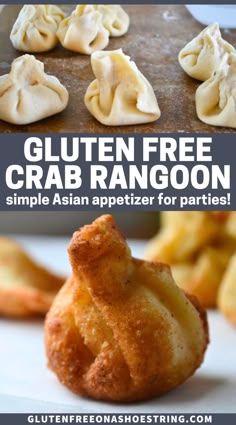 gluten free crab rangoon is an appetizer for parties