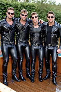 Follow @bestleathermen and get more of the good stuff by joining Tumblr today. Dive in! Pvc Trousers, Motorcycle Leathers Suit, Leather Jeans Men, Leather Fashion Men, Hot Biker Guys, Tight Leather Pants, Mens Leather Clothing, Leather Outfits, Handsome Older Men