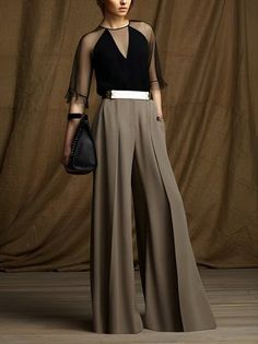 Max Azria Dress, Wide Legged Pants, Bcbg Max Azria, فستان سهرة, Max Azria, 가을 패션, Wide Pants, Looks Style, Mode Inspiration