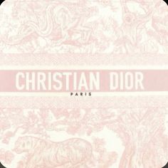 the cover to christian dior's paris album, which is pink and white