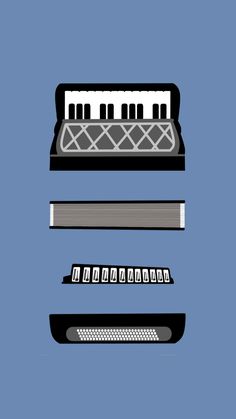 four different types of electronic devices are shown in this graphic style, including a keyboard and mouse