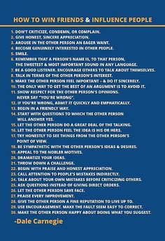 a blue poster with the words how to win friends and influence people